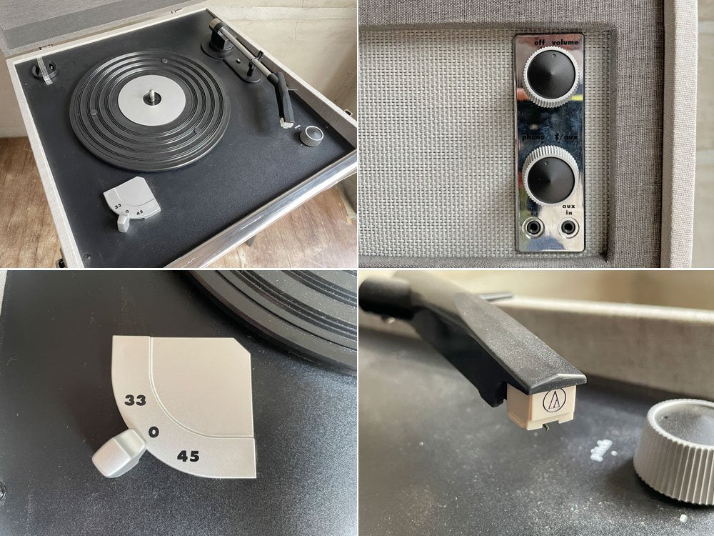 クロスレイ Crosley バミューダ BERMUDA CR6233D-BK レコードプレーヤー スピーカー内蔵 付属品一式付き ♪