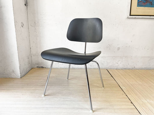 ハーマンミラー Herman Miller DCM ダイニングチェア メタルレッグ プライウッド ブラック イームズ C&R. Eames ミッドセンチュリー ★