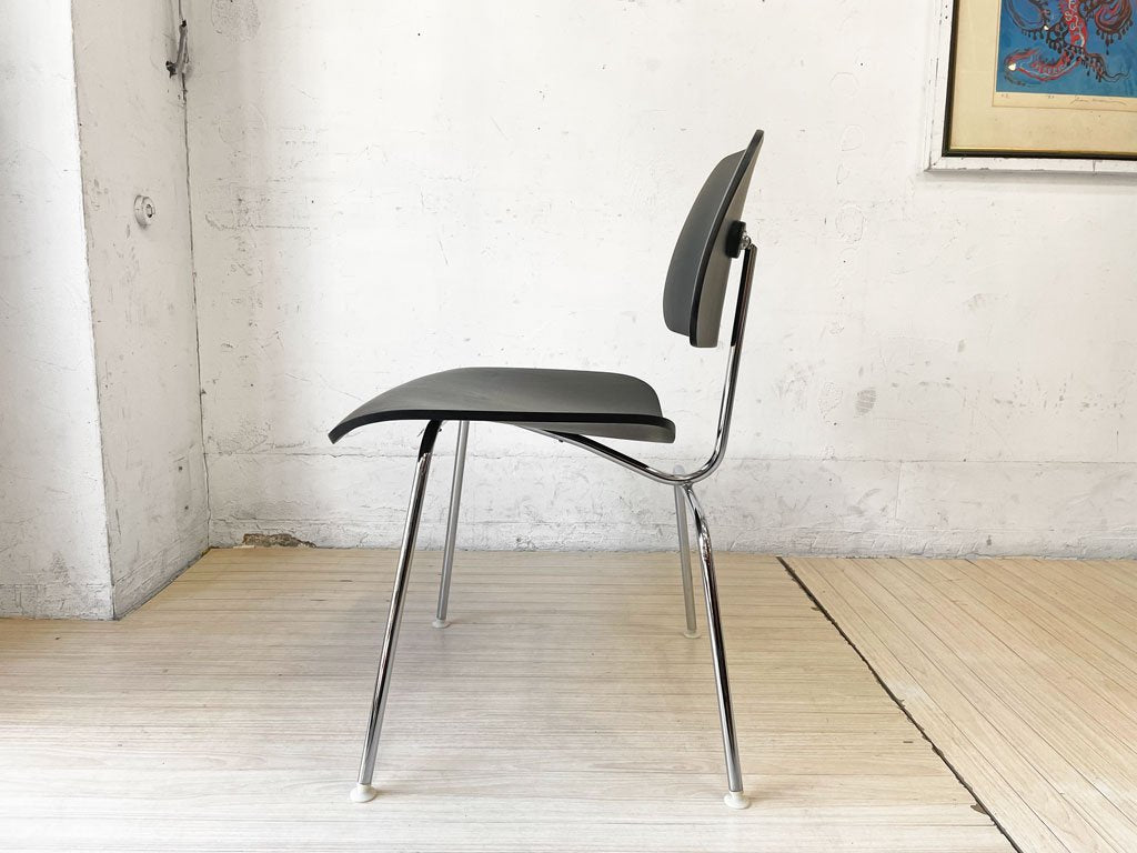 ハーマンミラー Herman Miller DCM ダイニングチェア メタルレッグ プライウッド ブラック イームズ C&R. Eames ミッドセンチュリー ★