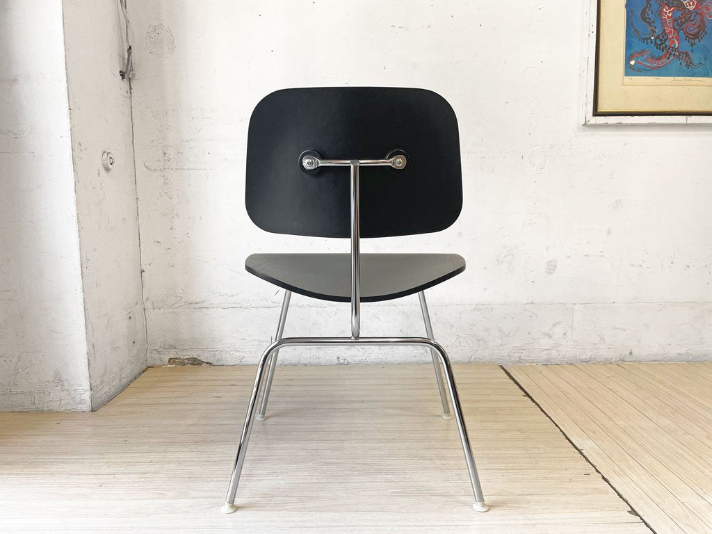 ハーマンミラー Herman Miller DCM ダイニングチェア メタルレッグ プライウッド ブラック イームズ C&R. Eames ミッドセンチュリー ★