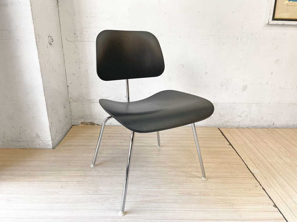 ハーマンミラー Herman Miller DCM ダイニングチェア メタルレッグ プライウッド ブラック イームズ C&R. Eames ミッドセンチュリー ★