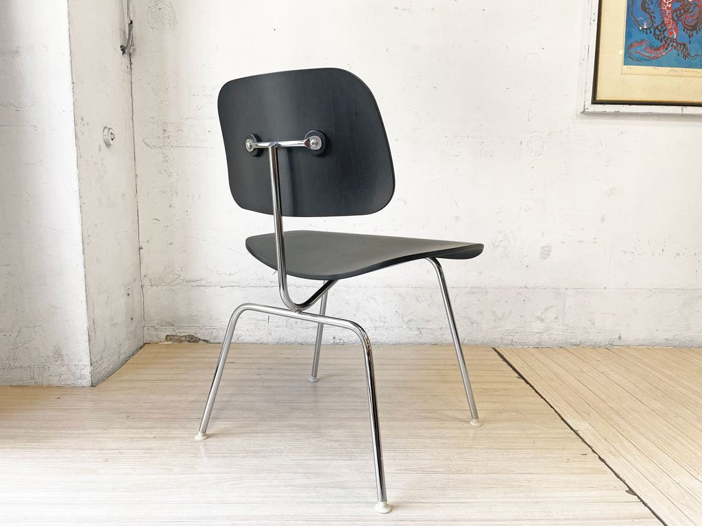 ハーマンミラー Herman Miller DCM ダイニングチェア メタルレッグ プライウッド ブラック イームズ C&R. Eames ミッドセンチュリー ★