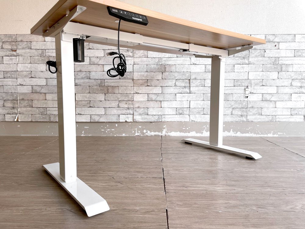 フレキシスポット FLEXISPOT 電動昇降式 スタンディングデスク EN1W-JA ワークテーブル 作業台 H71-121cm 旧仕様 参考定価約4万円 説明書付き ●