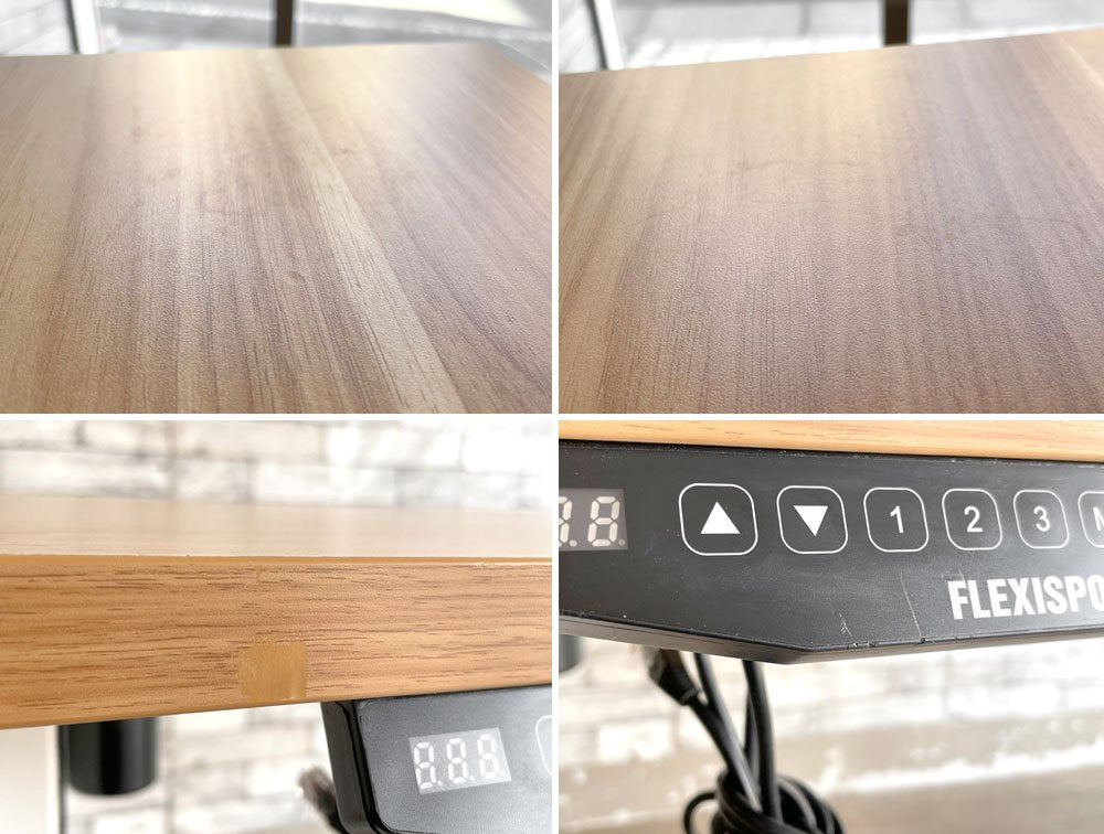 フレキシスポット FLEXISPOT 電動昇降式 スタンディングデスク EN1W-JA ワークテーブル 作業台 H71-121cm 旧仕様 参考定価約4万円 説明書付き ●