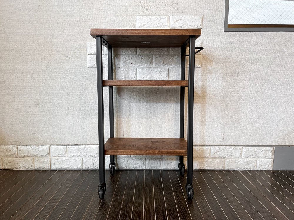 アクメファニチャー ACME Furniture グランビュー GRANDVIEW ワゴン 3段 ハックベリー×アイアン キャスター付 インダストリアル 定価￥44,000- 廃番 ◎