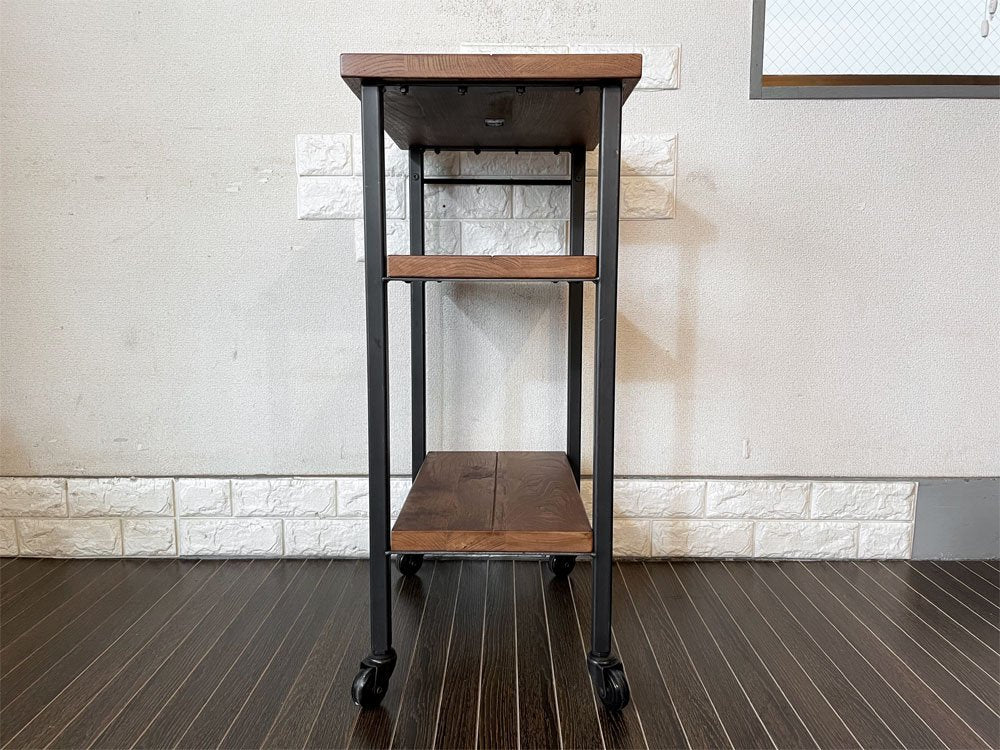 アクメファニチャー ACME Furniture グランビュー GRANDVIEW ワゴン 3段 ハックベリー×アイアン キャスター付 インダストリアル 定価￥44,000- 廃番 ◎