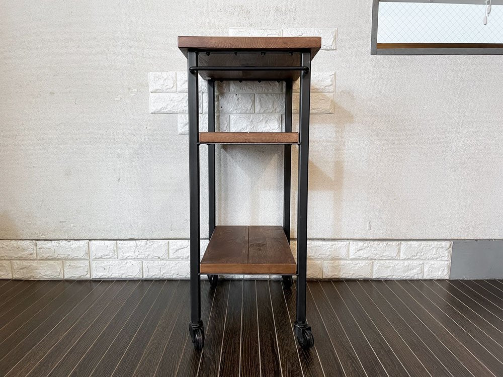 アクメファニチャー ACME Furniture グランビュー GRANDVIEW ワゴン 3段 ハックベリー×アイアン キャスター付 インダストリアル 定価￥44,000- 廃番 ◎