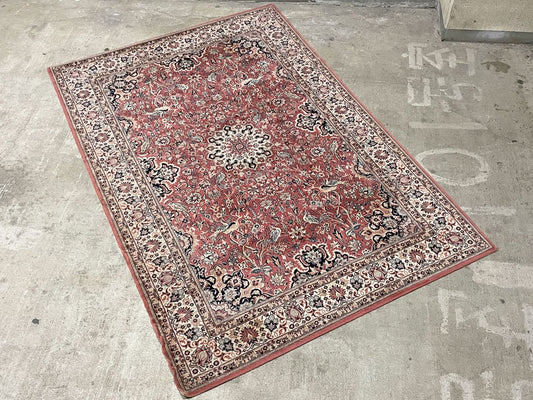 ルイデポーター Louis De Poortere ビンテージ ラグ Vintage Rug “ヨハン Youkhan”ベルギー製 ウールカーペット Wool ペルシャ柄 ピンク 〓