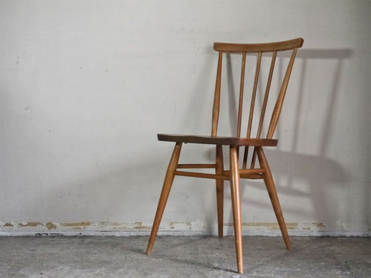 アーコール Ercol スティックバックチェア スピンドルチェア エルム材 UKビンテージ Vintage 英国家具 ■