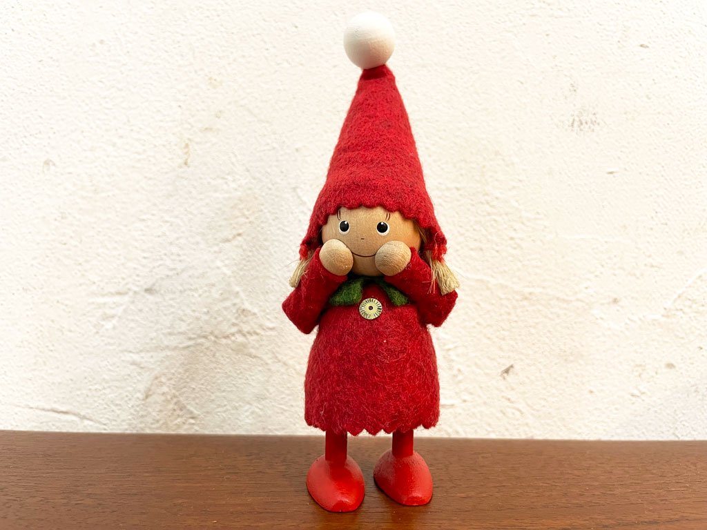 ノルディカデザイン Nordika Design ノルディカ ニッセ NORDIKA Nisse 女の子 妖精人形 デンマーク イルムス限定 赤 ★