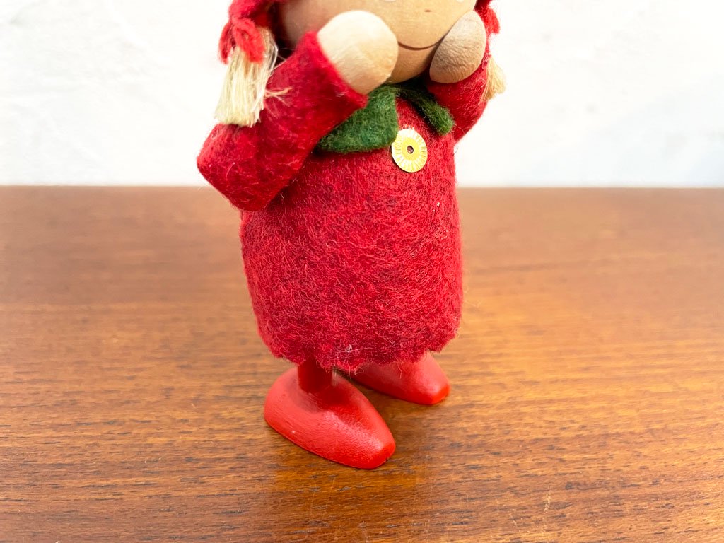 ノルディカデザイン Nordika Design ノルディカ ニッセ NORDIKA Nisse 女の子 妖精人形 デンマーク イルムス限定 赤 ★