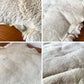 シープスキン SHEEPSKIN ムートンラグ ピースラグ 95×73cm 長毛 羊毛 アイボリー系 天然色 ◎