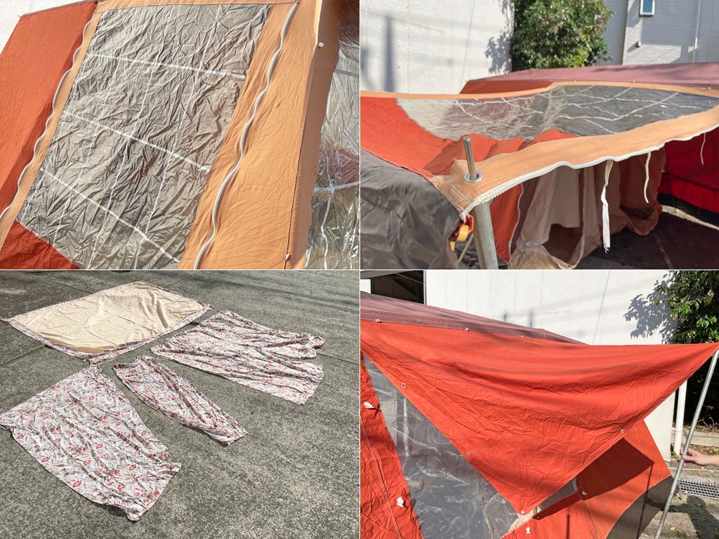 マルシャル MARECHAL ビンテージ カラーク CALANQUE テント TENT 4～5人程度 インナールームテント×2付 NICHIYO 〓