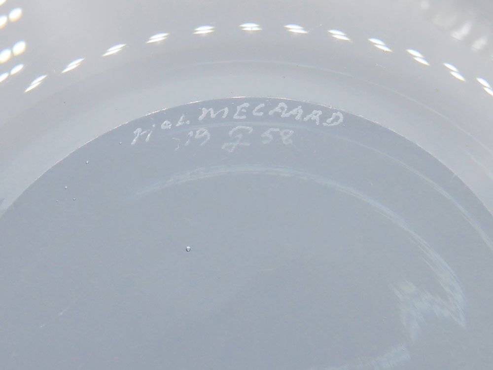 ホルムガード Holmegaard セランディア selandia ガラス ボウル ぺル リュトケン Per Lukten 1958年製 ビンテージ 北欧食器 ●