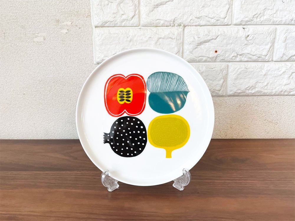 マリメッコ marimekko コンポッティ KOMPOTTI プレート ラウンド 20cm アイノ－マイヤ・メトソラ Aino-Maija Metsola 廃番 北欧食器 ◎