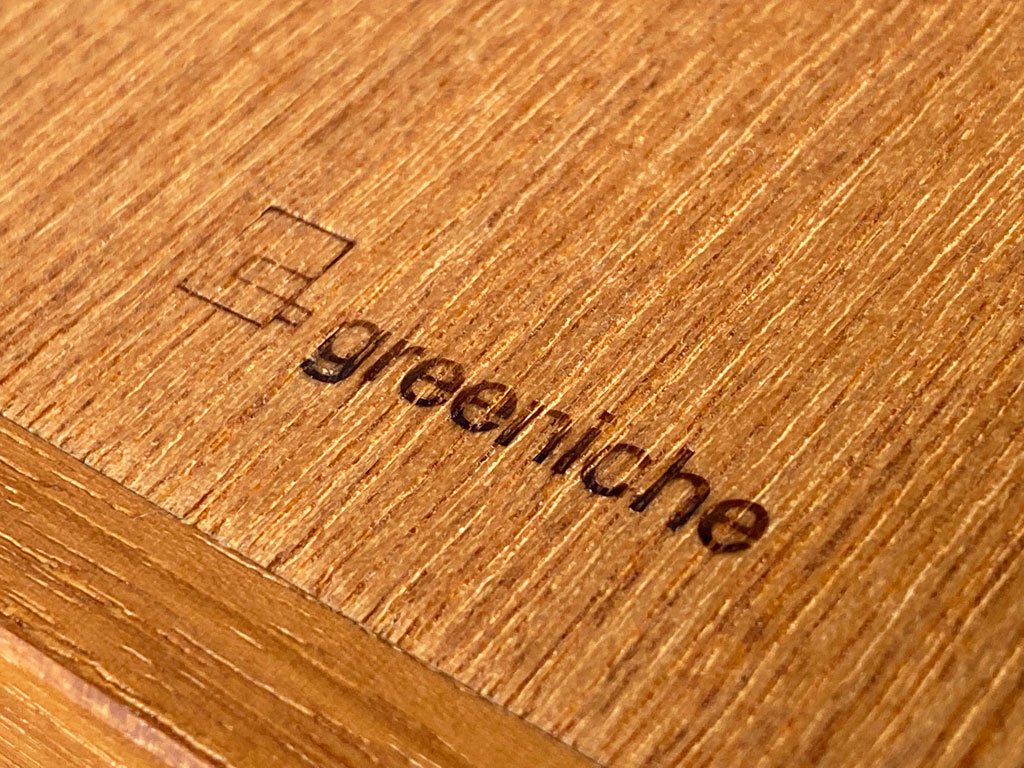 グリニッチ オリジナル ファニチャー greeniche original furniture カフェテーブル Cafe Table チーク材 Xレッグ ブラック ◇