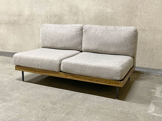 ジャーナルスタンダードファニチャー journal standard Furniture リル 2シーターソファ LILLE SOFA 2P アームレス カバーリング 美品 〓