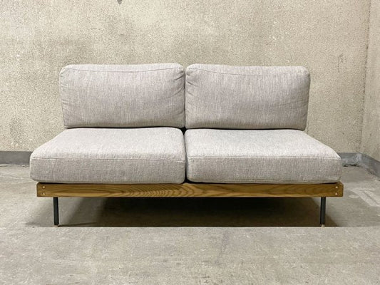 ジャーナルスタンダードファニチャー journal standard Furniture リル 2シーターソファ LILLE SOFA 2P アームレス カバーリング 美品 〓