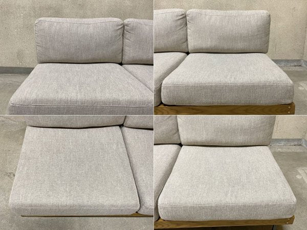 ジャーナルスタンダードファニチャー journal standard Furniture リル 2シーターソファ LILLE SOFA 2P アームレス カバーリング 美品 〓