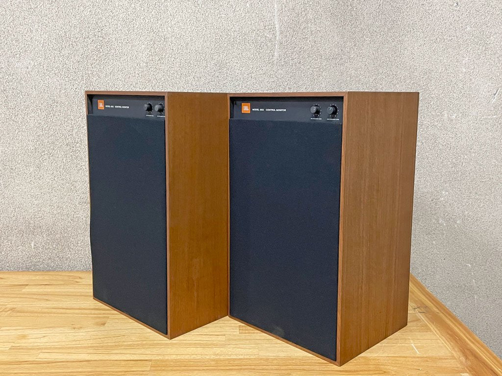 ジェービーエル JBL 4312 コントロールモニター スピーカー 3Way ペア ウォールナット 木製筐体 名作スピーカー 動作良好 〓