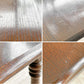ノックオンウッド Knock on wood オーク無垢集成材 ダイニングテーブル コロニアルタイプ 幅148.5 アーリーアメリカン クラシカルスタイル ●