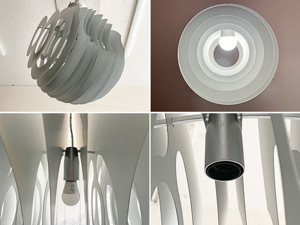 フォスカリーニ FOSCARINI スーパーノヴァ SUPER NOVA ペンダントライト アルミニウム シルバー色 フェルーチョ・ラヴィアーニ スペースエイジ イタリアモダン ●