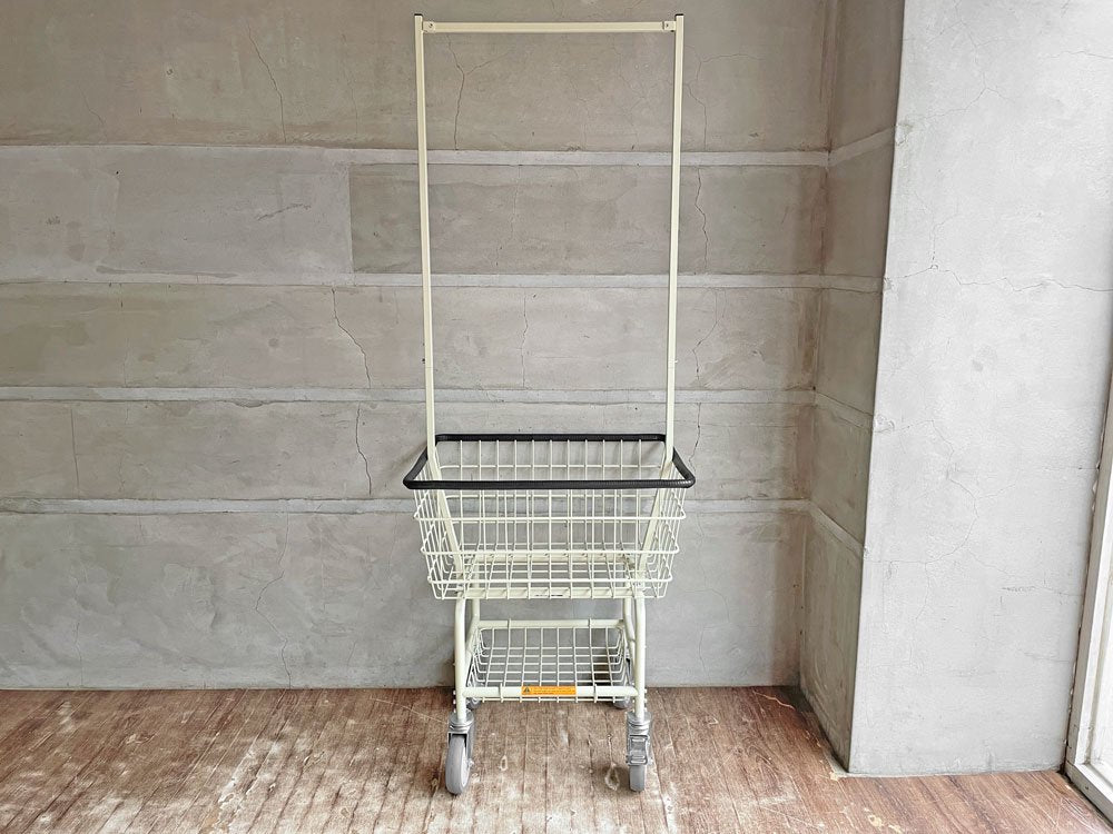 ダルトン DULTON ランドリー カート ウィズ ポール ラック LAUNDRY CART WITH POLE RACK アイボリー アメリカンスタイル 定価\28,600-♪