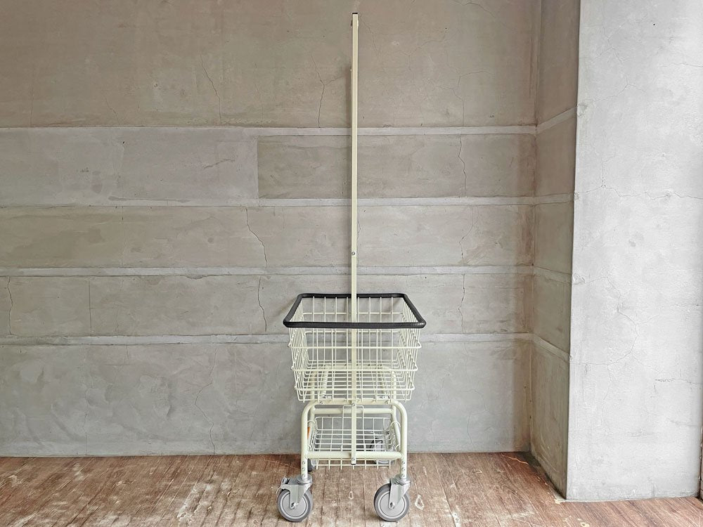 ダルトン DULTON ランドリー カート ウィズ ポール ラック LAUNDRY CART WITH POLE RACK アイボリー アメリカンスタイル 定価\28,600-♪