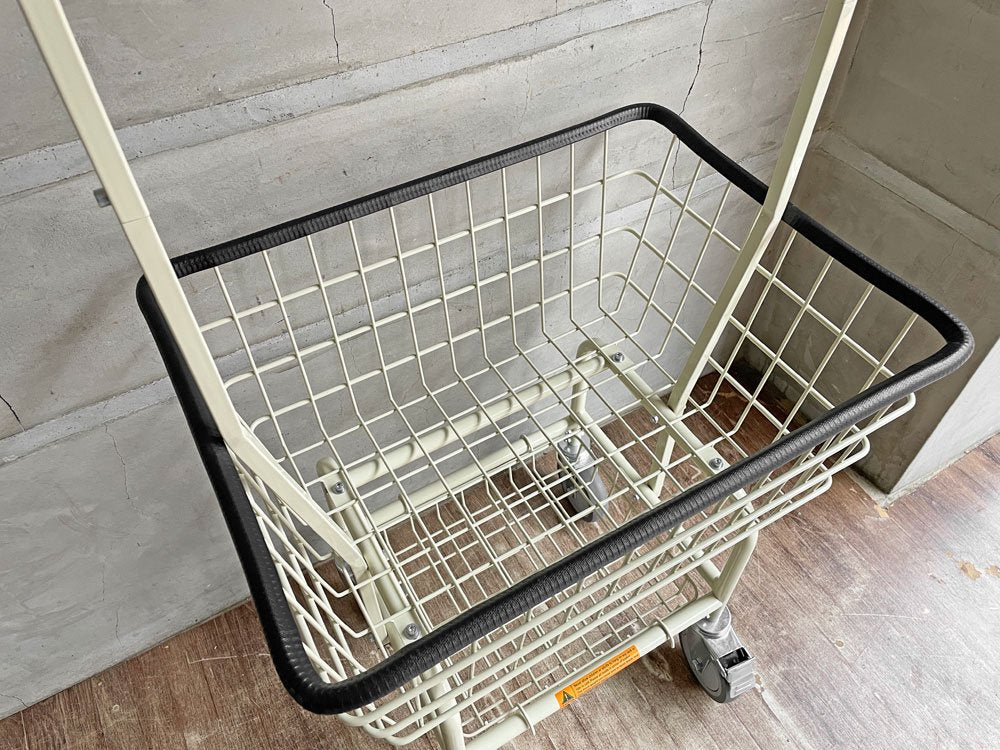 ダルトン DULTON ランドリー カート ウィズ ポール ラック LAUNDRY CART WITH POLE RACK アイボリー アメリカンスタイル 定価\28,600-♪