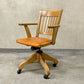 パシフィックファニチャーサービス Pacific furniture service P.F.S クラークチェア Clerk Chair オーク材 楢無垢材 リクライニング機能 定価 19.8万 〓