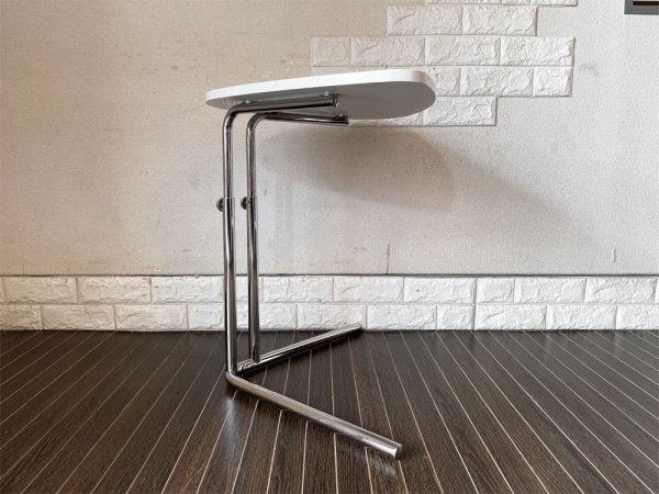 テクタ TECTA サイドテーブル K22 SIDE TABLE ホワイト アッシュ材 昇降式 アレキサンダー・カルダー ドイツ バウハウス アクタス ACTUS 取扱 ◎