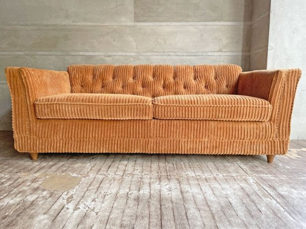 アクメファニチャー ACME Furniture レイクウッド ソファ LAKE WOOD SOFA 2P 2人掛け マスタード コーデュロイ USビンテージスタイル 定価\250,800- ♪