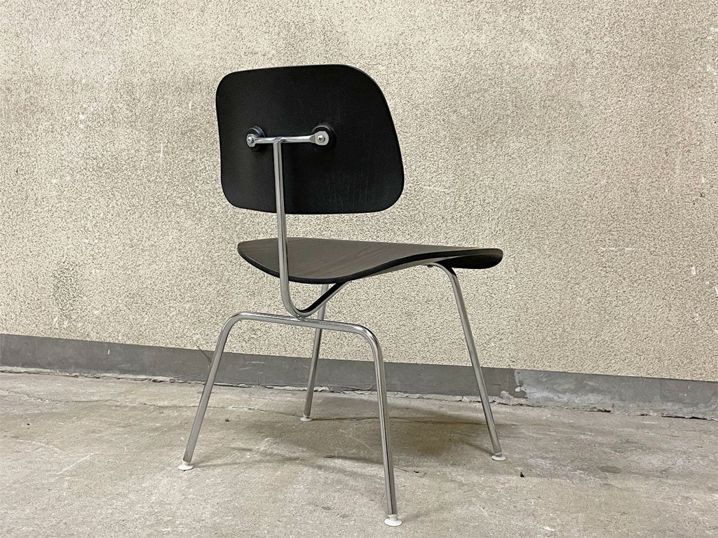 ハーマンミラー Herman Miller DCM ダイニングチェア メタルレッグ プライウッド ブラックラッカー イームズ ミッドセンチュリー 〓