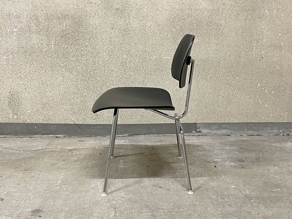 ハーマンミラー Herman Miller DCM ダイニングチェア メタルレッグ プライウッド ブラックラッカー イームズ ミッドセンチュリー 〓