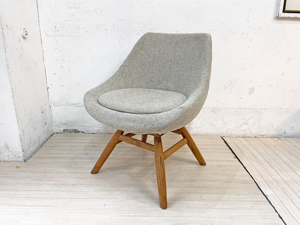 モモナチュラル Momo Natural モールドラウンドチェア MOLD ROUND CHAIR EM オーク材 カバーリング仕様 定価￥47,300-  ★