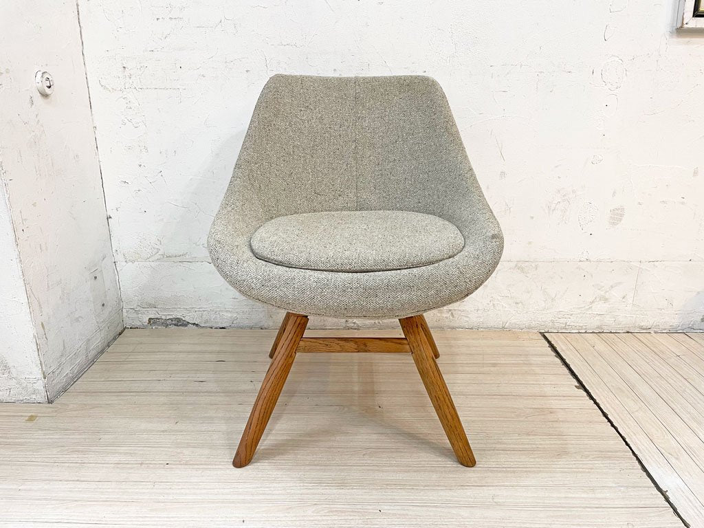 モモナチュラル Momo Natural モールドラウンドチェア MOLD ROUND CHAIR EM オーク材 カバーリング仕様 定価￥47,300-  ★