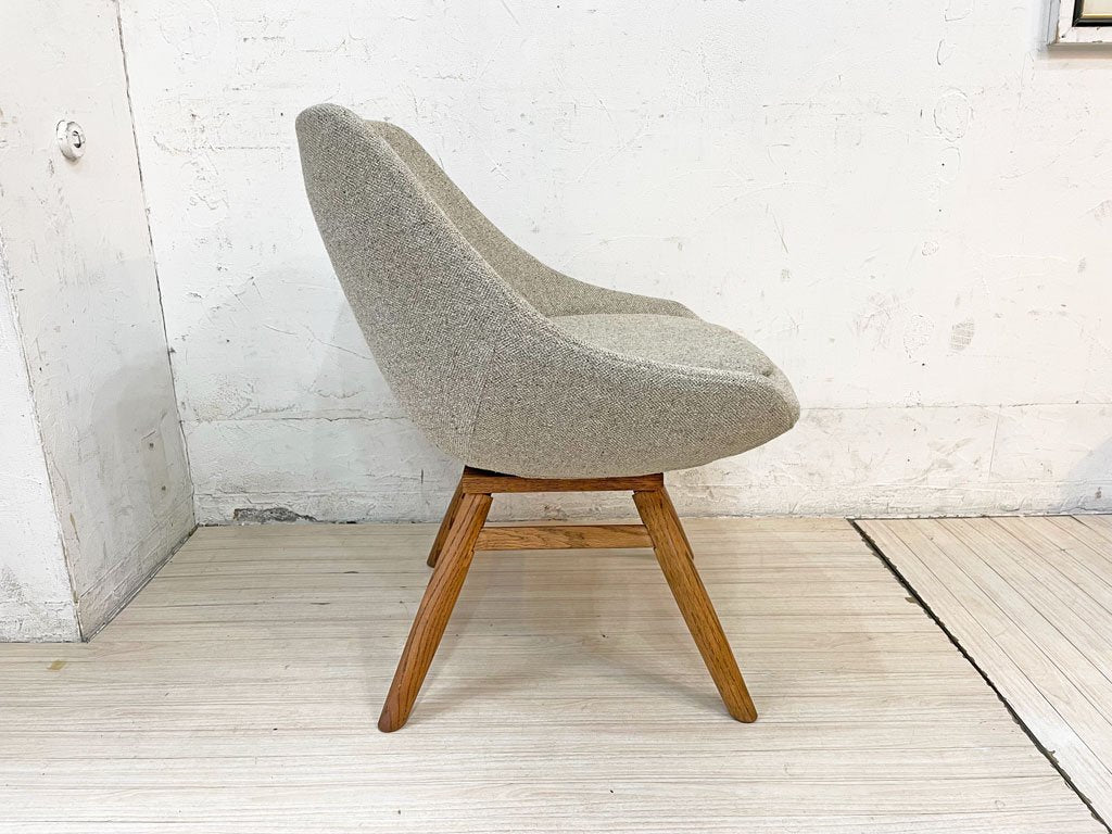 モモナチュラル Momo Natural モールドラウンドチェア MOLD ROUND CHAIR EM オーク材 カバーリング仕様 定価￥47,300-  ★