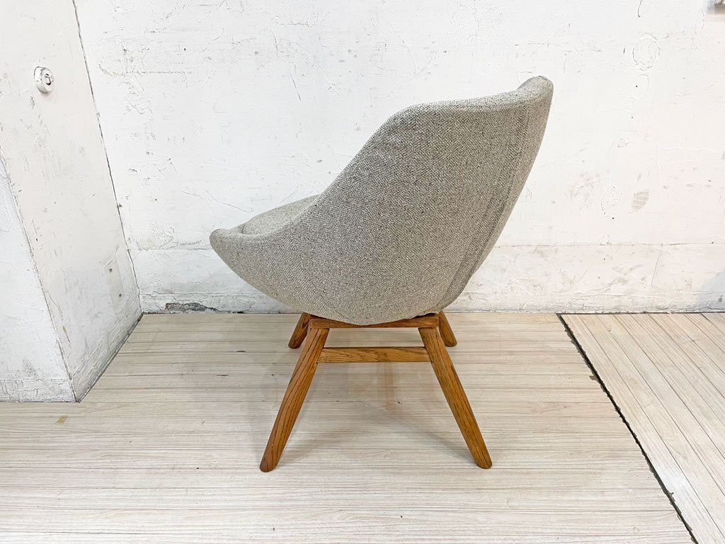 モモナチュラル Momo Natural モールドラウンドチェア MOLD ROUND CHAIR EM オーク材 カバーリング仕様 定価￥47,300-  ★