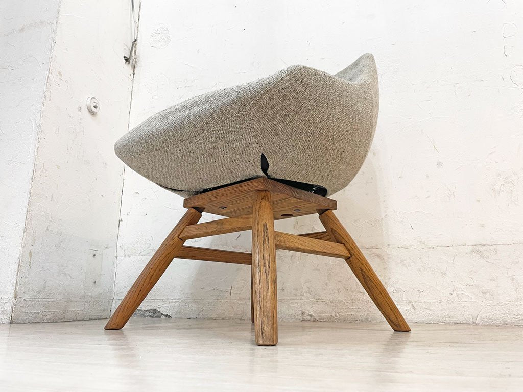 モモナチュラル Momo Natural モールドラウンドチェア MOLD ROUND CHAIR EM オーク材 カバーリング仕様 定価￥47,300-  ★