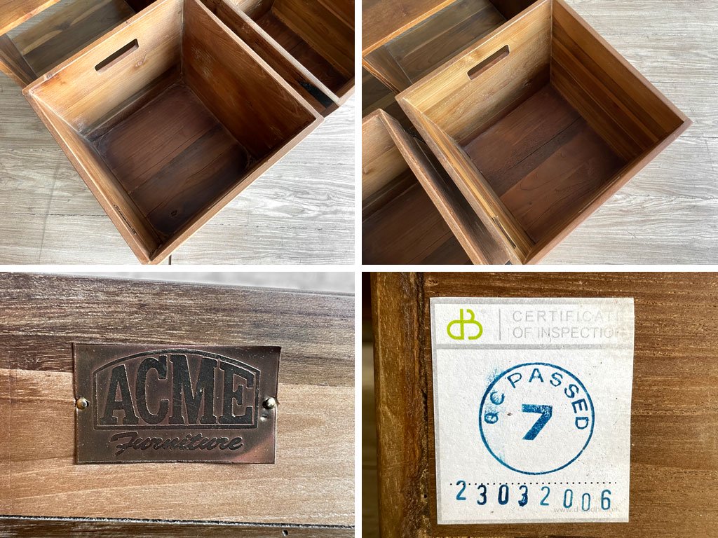 アクメファニチャー ACME Furniture トロイ オープンシェルフ TROY OPEN SHELF S ＆ トロイボックス L 2個 セット 定価総額￥45,100- スレ有 B ●