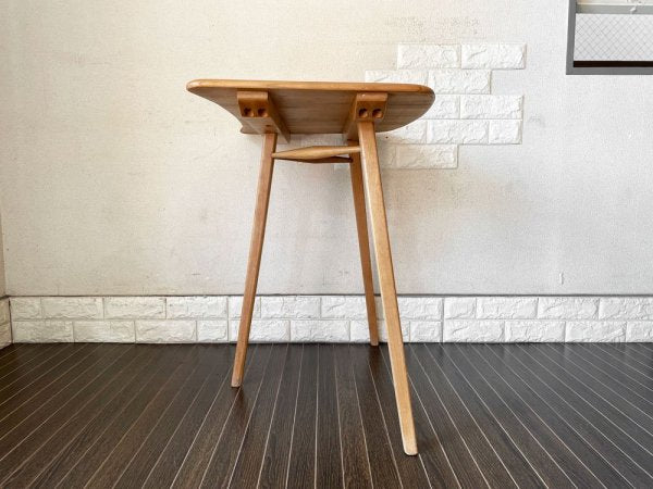 アーコール ERCOL エンドテーブル サイドテーブル 拡張用テーブル ミニデスク W70cm エルム材 UKビンテージ Vintage 英国家具 希少 ◎