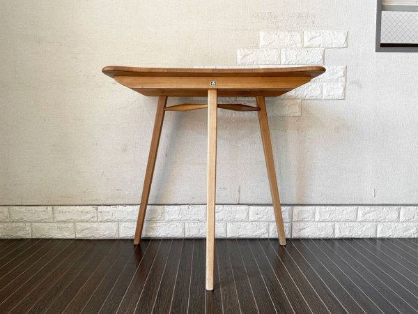 アーコール ERCOL エンドテーブル サイドテーブル 拡張用テーブル ミニデスク W70cm エルム材 UKビンテージ Vintage 英国家具 希少 ◎