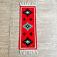 USビンテージ Vintage ナバホ ラグ Navajo Rug 30×82cm ウール アイダズラー ネイティブアメリカン ●