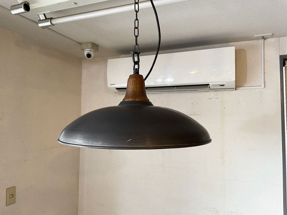 トラックファニチャー TRUCK FURNITURE ペンダントランプ PENDANT P-HS2 アルミシェード 3灯式 Φ40cm 箱付 インダストリアル 定価￥55,000- ◎