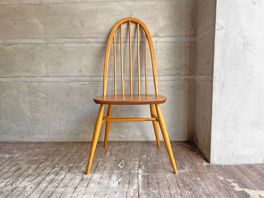 アーコール Ercol クエーカー チェア ダイニングチェア UKビンテージ エルム×ビーチ材 ナチュラル 英国家具 A ♪