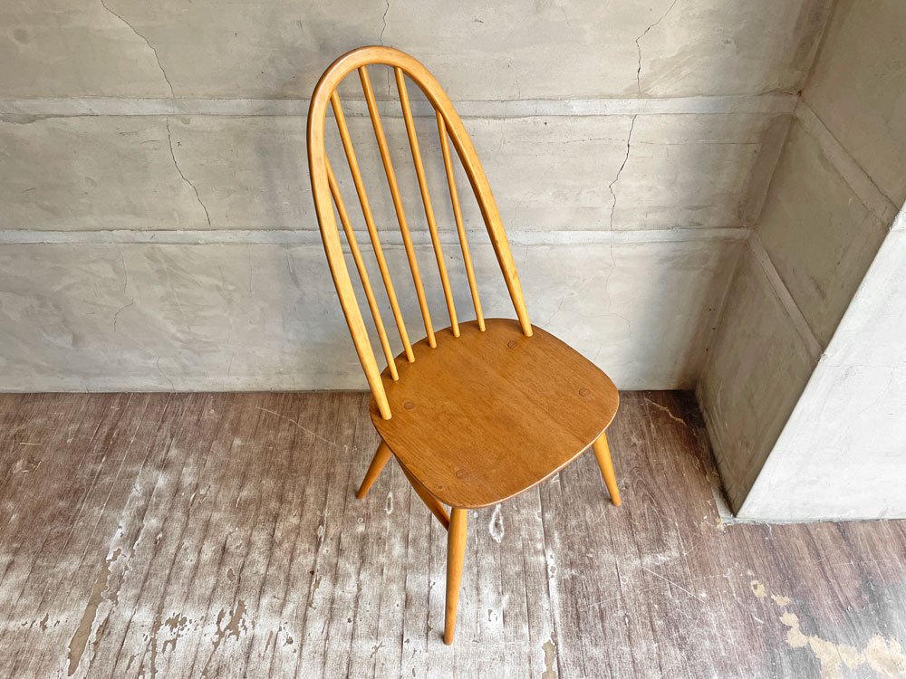 アーコール Ercol クエーカー チェア ダイニングチェア UKビンテージ エルム×ビーチ材 ナチュラル 英国家具 A ♪