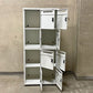 エムテックス スチールパーソナルロッカー Steel Personal Locker 2個セット 8人用 シリンダー錠式+ダイヤルロック付 ホワイト 日本製 B 〓
