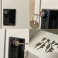 エムテックス スチールパーソナルロッカー Steel Personal Locker 2個セット 8人用 シリンダー錠式+ダイヤルロック付 ホワイト 日本製 B 〓