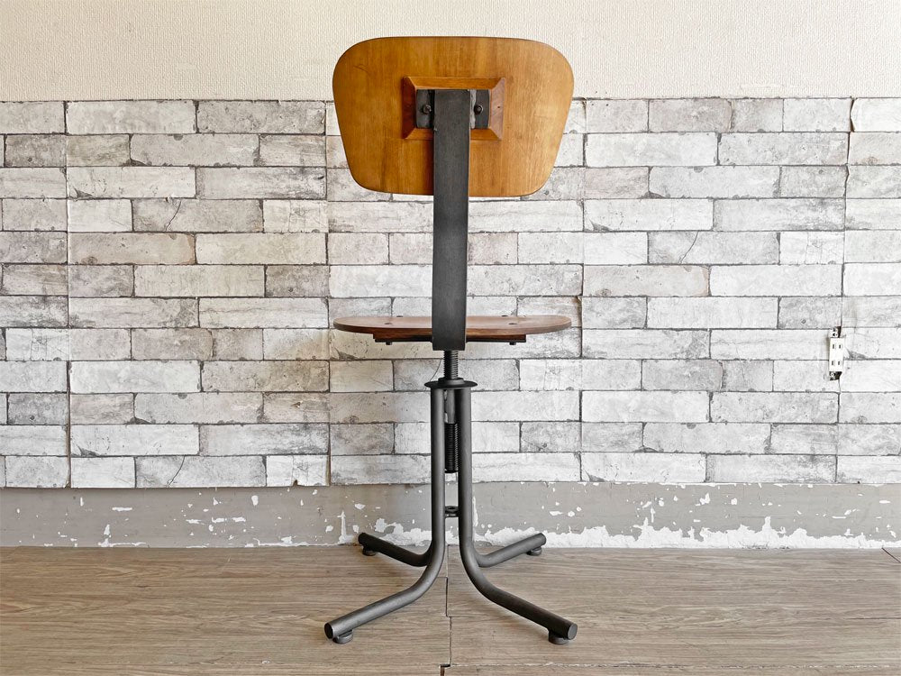 関家具 ケイパー2 ドラフティングチェア Drafting chair 製図チェア 回転式昇降機能 インダストリアル ビンテージスタイル ●