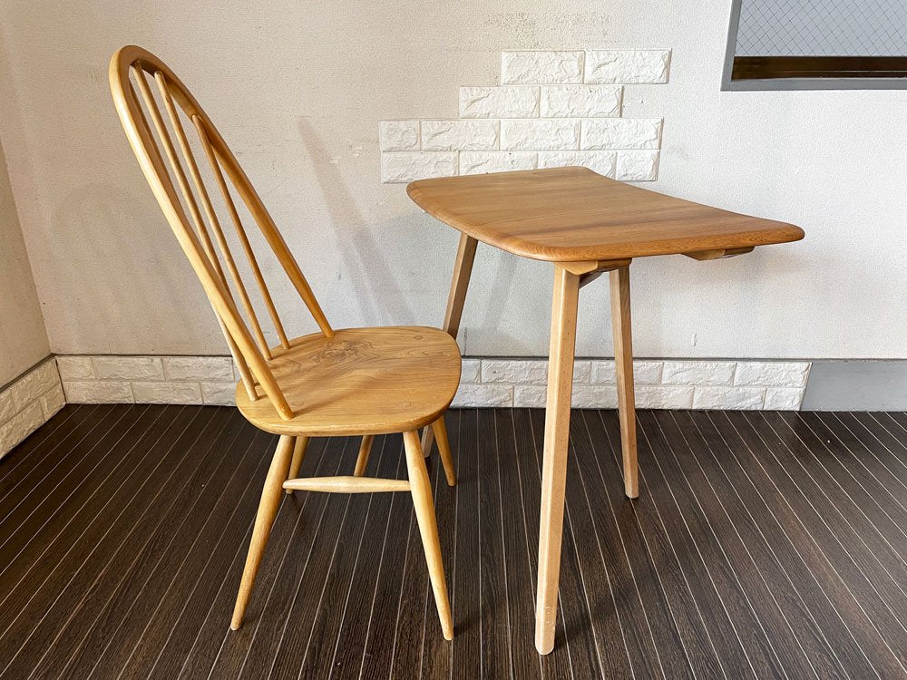 アーコール Ercol クエーカーチェア ダイニングチェア エルム×ビーチ材 ナチュラル UKビンテージ Vintage 英国家具 ◎